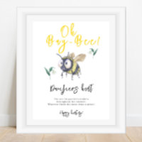 Bumblebee - Pacifier hunt game baby shower