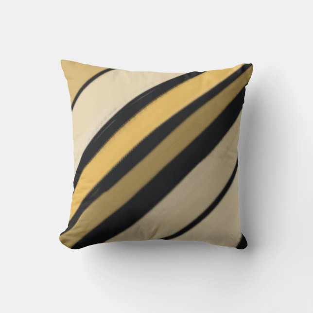 Bumblebee Striped Colours Cushion (Front)