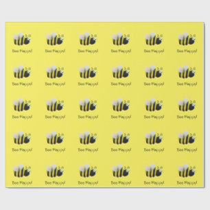 Bumblebee wrapping paper
