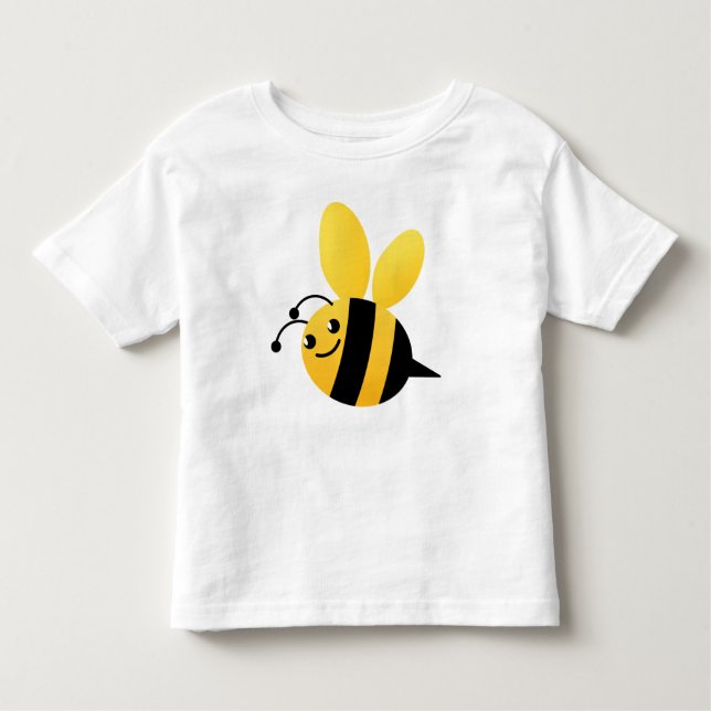 Bumblebee Yellow and Black Bee Boys & Girls Toddler T-Shirt (Front)