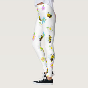 Bumblebee Yellow Black Bumble Bee Colourful Leggings