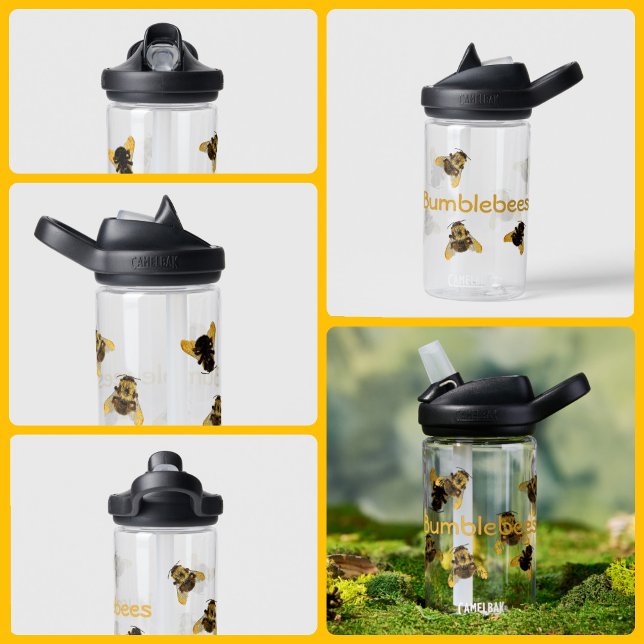 Bumblebees Photographic Fun Child's customisable Water Bottle (Creator Uploaded)