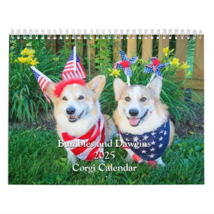 Bumbles and Dawgins 2025 Corgi Calendar 
