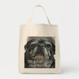 Bumblesnot "Facing front" grocery/tote bag