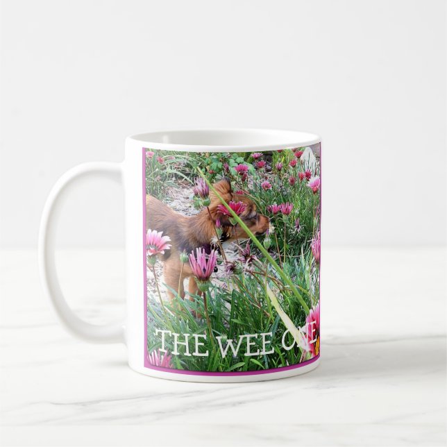 Bumblesnot mug:  The Wee One/flowers Coffee Mug (Left)