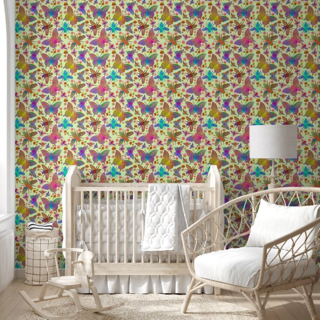 Bumbling Butterflies at Sunrise Wallpaper (Kids)