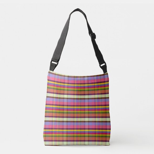Bumbling Plaid BB Crossbody Bag (Front)