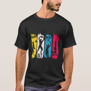 Bump Set Spike Repeat Volleyball T-Shirt