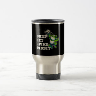 Bump, Set, Spike, Ribbit Travel Mug