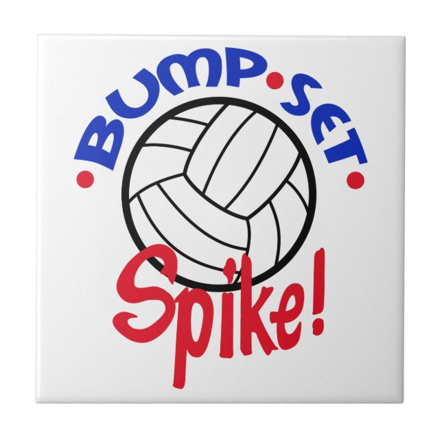 Bump Set Spike Tile (Front)