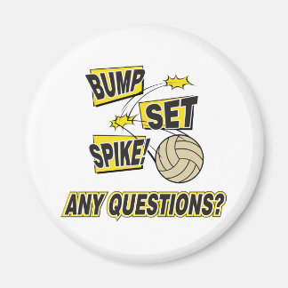 Bump Set Spike Volleyball Gift Magnet