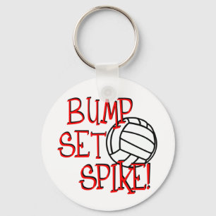 Bump, Set, Spike! Volleyball Key Ring