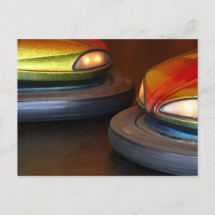 Bumper cars postcard
