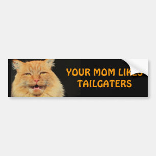 Bumper Cat your Mum Likes Tailgaters Sticker