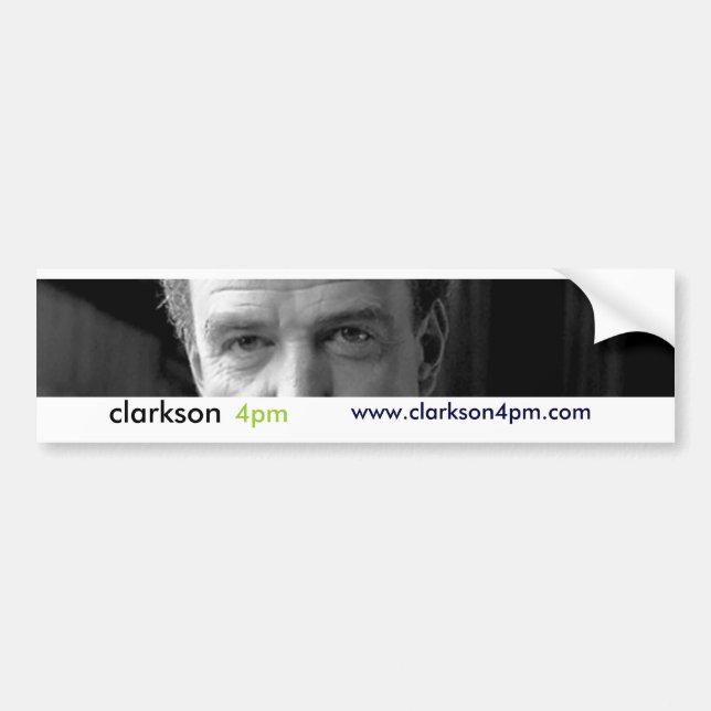 Bumper clarkson 4pm sticker (Front)
