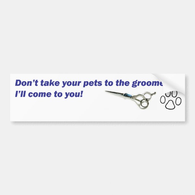 Bumper - Don't Take Your Pets... Bumper Sticker (Front)