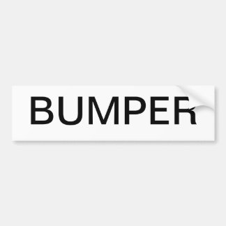 BUMPER STICKER