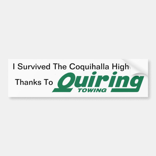 Bumper Sticker (Front)