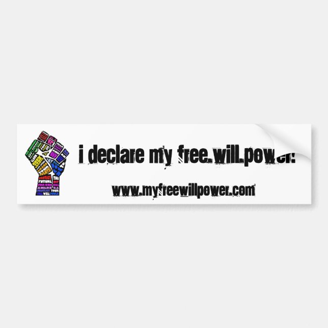 bumper sticker (Front)