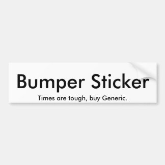 Bumper Sticker