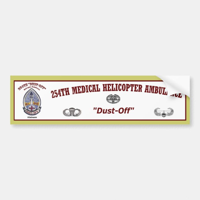 Bumper.Sticker_254th_Dust-off Bumper Sticker (Front)