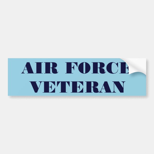 Bumper Sticker Air Force Veteran (Front)