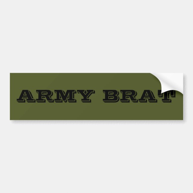 Bumper Sticker Army Brat (Front)