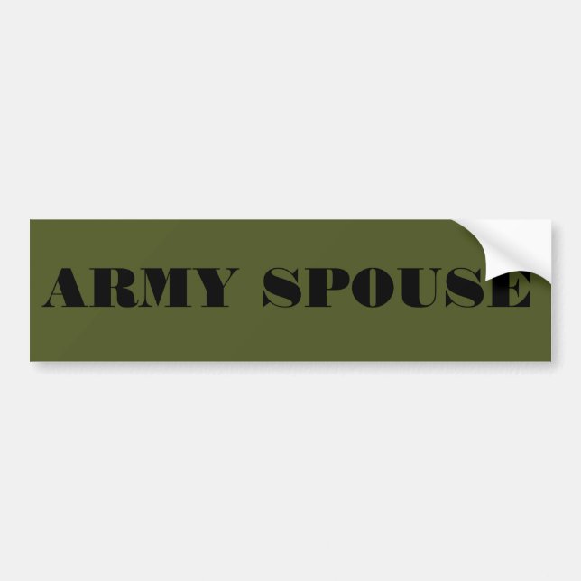 Bumper Sticker Army Spouse (Front)