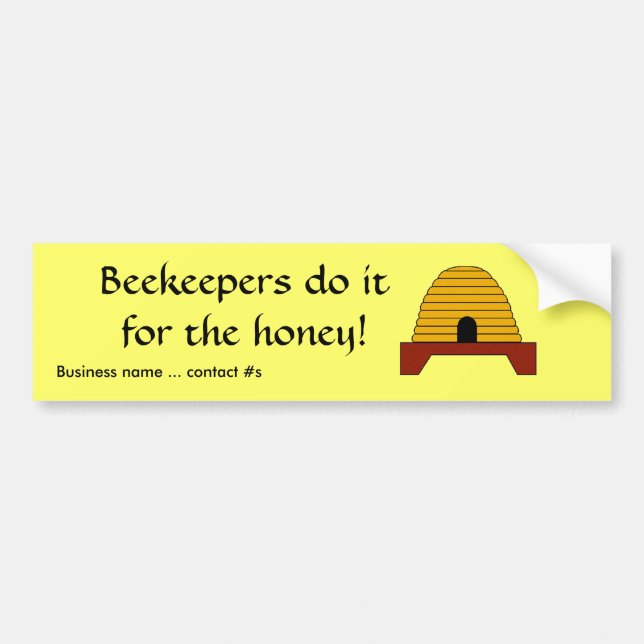 Bumper Sticker - Beekeepers do it for the honey - (Front)