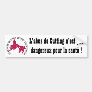 Bumper Sticker Cabernet CHA Blanc Bumper Abus Rose