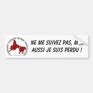 Bumper Sticker Cabernet CHA Blanc Logo Bordeaux
