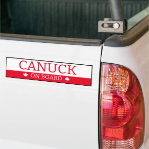 Bumper Sticker - Canuck On Board