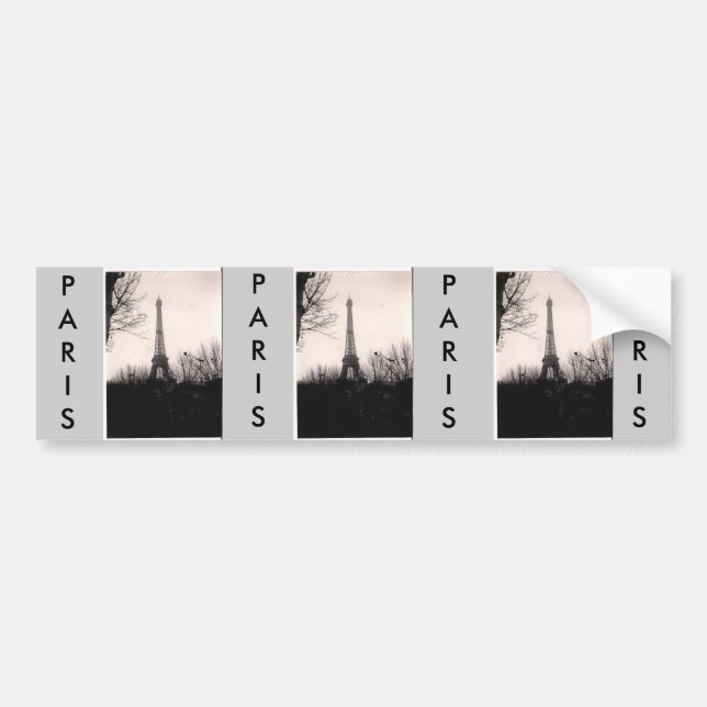 Bumper Sticker/Eiffel Tower Sticker (Front)