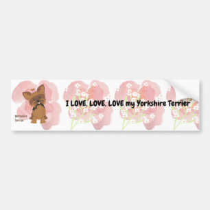 Bumper Sticker for Yorkshire Terrier
