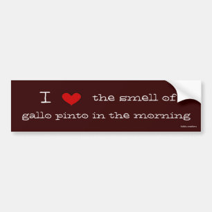 bumper sticker - gallo pinto