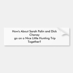 Bumper sticker, hunting sticker