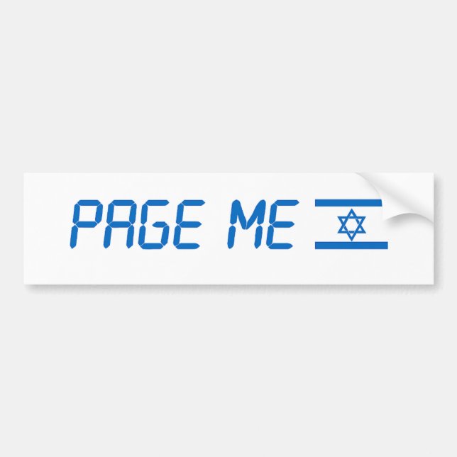 Bumper sticker Israel (Front)