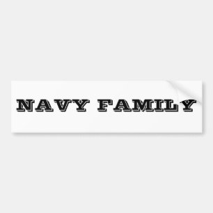 Bumper Sticker Navy Family