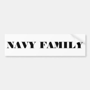 Bumper Sticker Navy Family