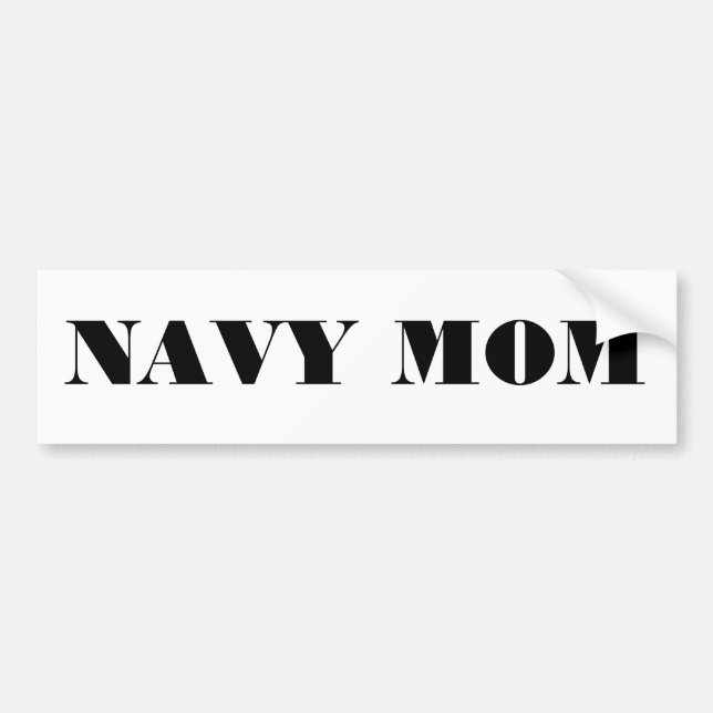 Bumper Sticker Navy Mum (Front)