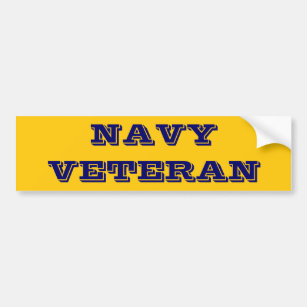 Bumper Sticker Navy Veteran
