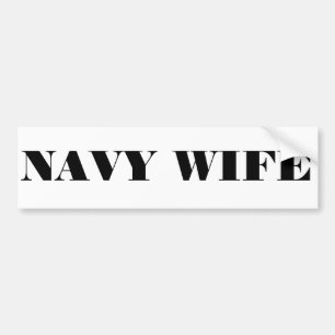 Bumper Sticker Navy Wife