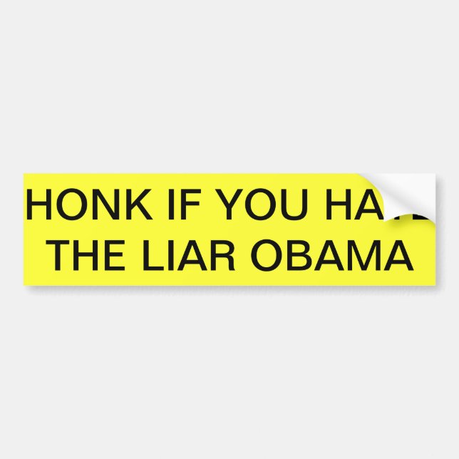 Bumper Sticker obama haters and proud of it! (Front)