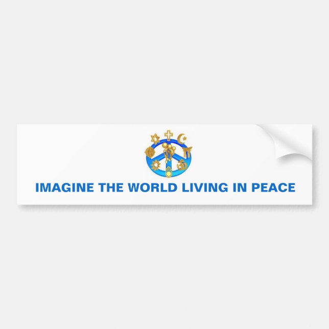 BUMPER STICKER ~  PEACE (Front)
