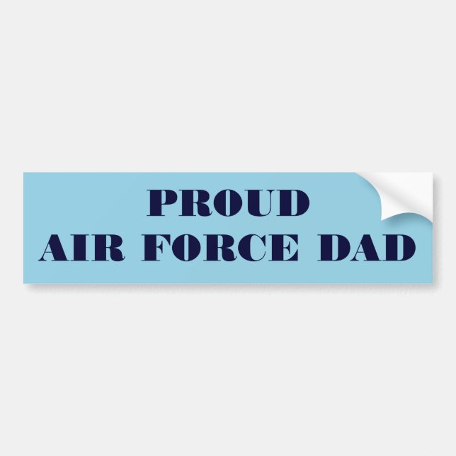 Bumper Sticker Proud Air Force Dad (Front)