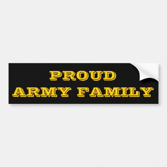 Bumper Sticker Proud Army (Front)