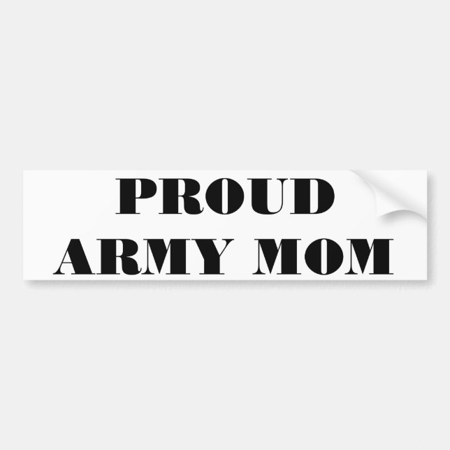 Bumper Sticker Proud Army Mum (Front)