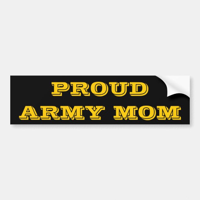 Bumper Sticker Proud Army Mum (Front)