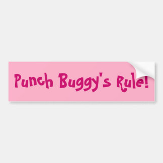 Bumper Sticker: Punch Buggy's Rule Bumper Sticker