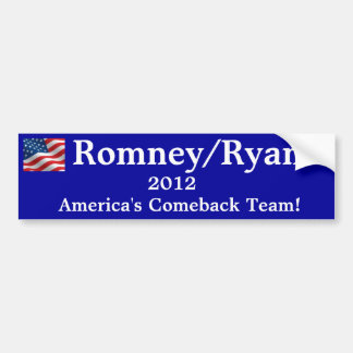 Bumper Sticker Romney/Ryan 2012